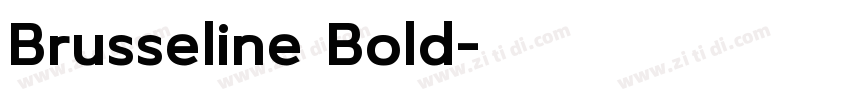 Brusseline Bold字体转换